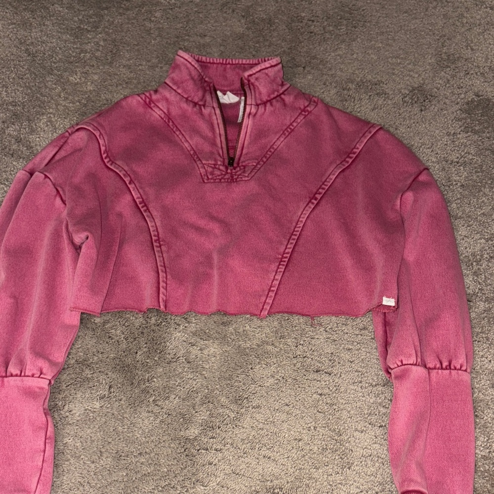 urban Pink Cropped Pullover